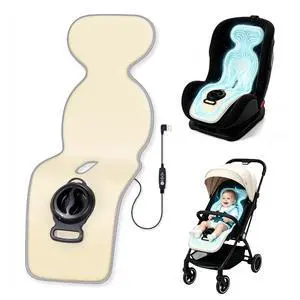Baby Stroller Cooling Pad with 5 Ice Packs, Portable Ice Water Circulation Car Seat Cooling Pad, USB Powered, Fits Strollers, Car Seat, High Chair, Bassinet - Summer Outdoor Essential Baby Stroller Cooling Pad with 5 Ice Packs, Portable Ice Water Circulation Car Seat Cooling Pad, USB Powered, Fits Strollers, Car Seat, High Chair, Bassinet - Summer Outdoor Essential