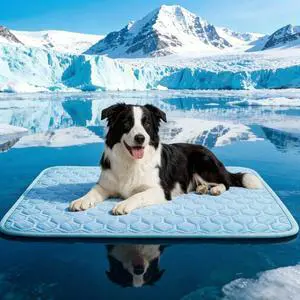 Arc-Chill Cooling Mat for Dogs & Cats, Anti-Slip Washable Cool Pad Arc-Chill Cooling Mat for Dogs & Cats, Anti-Slip Washable Cool Pad
