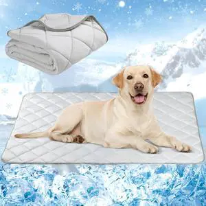 Pet Dog Cooling Mat, Outdoor Dog Cooling Pad, Washable Dogs Cats Pet Non-Toxic Cooling Pads Summer Sleeping Kennel MatsPet Self Cool Ice Blanket for Indoor & Dog Beach Essentials Light Gray Small Pet Dog Cooling Mat, Outdoor Dog Cooling Pad, Washable Dogs Cats Pet Non-Toxic Cooling Pads Summer Sleeping Kennel MatsPet Self Cool Ice Blanket for Indoor & Dog Beach Essentials Light Gray Small