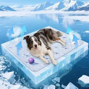 Cooling Mat for Dogs, Cooling Mat for Cats, Breathable Gel-Free, 27 x 39 In Cooling Mat for Dogs, Cooling Mat for Cats, Breathable Gel-Free, 27 x 39 In
