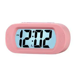 Kids Alarm Clock Large Digital LCD Travel Alarm Clocks with Snooze and Night Light - Ascending Sound and Handheld Size - Best Gift for Kids (Baby Pink) Kids Alarm Clock Large Digital LCD Travel Alarm Clocks with Snooze and Night Light - Ascending Sound and Handheld Size - Best Gift for Kids (Baby Pink)
