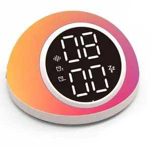 Alarm Clocks for Bedrooms, Digital Alarm Clock with Dual Alarms, White Noise Machine, 12/24H, Night Light, Snooze, Auto-Off Timer, Adjustable Brightness, White Alarm Clocks for Bedrooms, Digital Alarm Clock with Dual Alarms, White Noise Machine, 12/24H, Night Light, Snooze, Auto-Off Timer, Adjustable Brightness, White