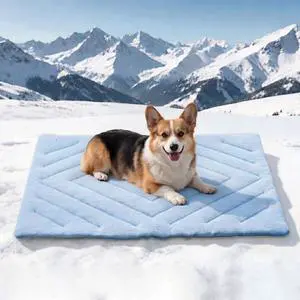 Dog Cooling Mat Self Coolings Foldable Cooling Pad for Dog in Summer Coolings Mat for Dogs and Cats Machine Washable (Rectangle,Blue, Large-48 L x 28" W) Dog Cooling Mat Self Coolings Foldable Cooling Pad for Dog in Summer Coolings Mat for Dogs and Cats Machine Washable (Rectangle,Blue, Large-48 L x 28" W)