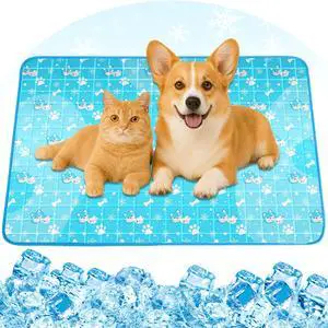 Dog Cooling Mat, Pet Cooling Mat with Non-Toxic Solid Gel, Self-Cooling Pad for Dogs, Waterproof, Durable Cooling Bed for Indoor, Outdoor, Summer Dog Cooling Mat, Pet Cooling Mat with Non-Toxic Solid Gel, Self-Cooling Pad for Dogs, Waterproof, Durable Cooling Bed for Indoor, Outdoor, Summer