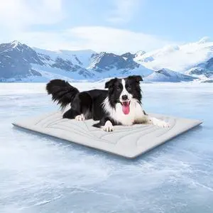 Dog Cooling Mat, Arc-Chill Cold Fabric Delivers Rapid&Lasting Cool 48"x28" Dog Cooling Mat, Arc-Chill Cold Fabric Delivers Rapid&Lasting Cool 48"x28"