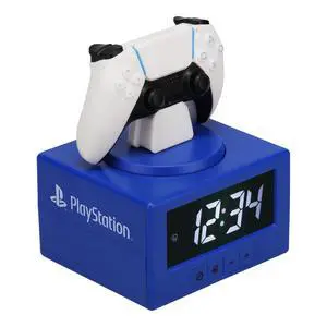 PlayStation DualSense Controller Alarm Clock with Night Light Digital Gaming Clock for Kids, Teens, and Bedrooms Official Licensed PlayStation Decor PlayStation DualSense Controller Alarm Clock with Night Light Digital Gaming Clock for Kids, Teens, and Bedrooms Official Licensed PlayStation Decor