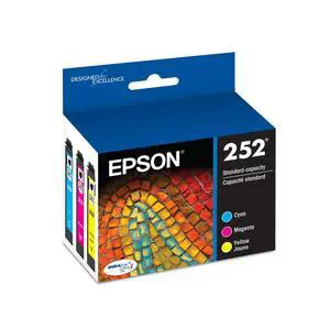 252 Genuine Ink Standard Capacity 3 Color Combo Pack T252520 252 Genuine Ink Standard Capacity 3 Color Combo Pack T252520