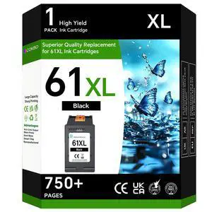 61XL Black Ink Cartridge for HP 61 Ink Cartridges Compatible with Envy 4500 5530 4501 4502 5535 Officejet 4630 4635 Deskjet 1000 2542 2540 3050 3050A Printer 61XL Black Ink Cartridge for HP 61 Ink Cartridges Compatible with Envy 4500 5530 4501 4502 5535 Officejet 4630 4635 Deskjet 1000 2542 2540 3050 3050A Printer