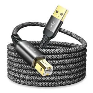 USB A to USB B Priner Cable 10FT USB 2.0 MIDI USB Cable USB A to USB B Priner Cable 10FT USB 2.0 MIDI USB Cable