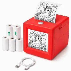 AI Voice Activated Sticker Printer with HD Screen, Smart Portable Printing Device, Instant AI Art Sticker Maker for Home DIY, Parent-Child Creation, Daily Labeling & Fun Crafting AI Voice Activated Sticker Printer with HD Screen, Smart Portable Printing Device, Instant AI Art Sticker Maker for Home DIY, Parent-Child Creation, Daily Labeling & Fun Crafting