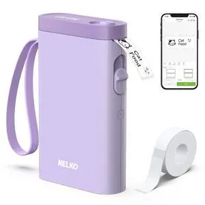 P21 Label Maker Machine with Tape, Bluetooth Label Printer, Purple P21 Label Maker Machine with Tape, Bluetooth Label Printer, Purple