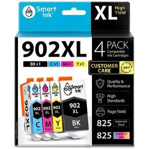 Compatible Ink Cartridge Replacement for HP 902 XL 902XL (4 Combo Pack) to use with Officejet Pro 6978 6968 6974 6975 6960 Officejet 6951 6954 6956 6958 Printers Compatible Ink Cartridge Replacement for HP 902 XL 902XL (4 Combo Pack) to use with Officejet Pro 6978 6968 6974 6975 6960 Officejet 6951 6954 6956 6958 Printers