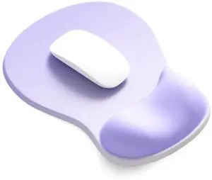 Ergonomic Mouse Pad with Gel Wrist Support, Comfortable Wrist Rest Mousepad with Non-Slip PU Base for Pain Relief, Desk, Home & Office(Gradient Purple) Ergonomic Mouse Pad with Gel Wrist Support, Comfortable Wrist Rest Mousepad with Non-Slip PU Base for Pain Relief, Desk, Home & Office(Gradient Purple)