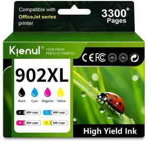 902XL High Yield Ink Cartridges, Replacement for HP 902XL Ink Cartridge 902XL High Yield Ink Cartridges, Replacement for HP 902XL Ink Cartridge