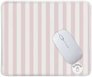 Mouse Pad for Desk with Stitched Edge, Premium Cute Washable Mouse Pads. Computer Mousepad with Non-Slip Rubber Base, Mousepads for Laptop, 9.25x7.75x0.12 inch (Pink Stripes) Mouse Pad for Desk with Stitched Edge, Premium Cute Washable Mouse Pads. Computer Mousepad with Non-Slip Rubber Base, Mousepads for Laptop, 9.25x7.75x0.12 inch (Pink Stripes)