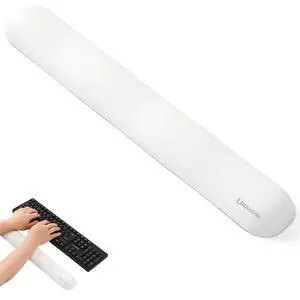 Design-Wave Keyboard Wrist Rest, Artificial Sheepskin+Memory Foam+Ergonomic+Anti-Slip Gel, Resilience Support During Work and Gaming,Keyboard Accessory,White Design-Wave Keyboard Wrist Rest, Artificial Sheepskin+Memory Foam+Ergonomic+Anti-Slip Gel, Resilience Support During Work and Gaming,Keyboard Accessory,White