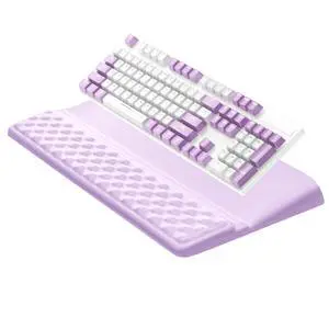 Keyboard Wrist Rest Pad, Comfy Ergonomic Keyboard Stand Riser Holder, Computer Wrist Support Cushion forTyping, Purple Keyboard Wrist Rest Pad, Comfy Ergonomic Keyboard Stand Riser Holder, Computer Wrist Support Cushion forTyping, Purple