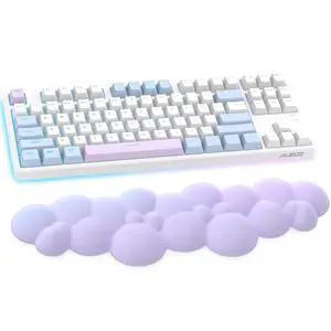 Gaming Keyboard Wrist Rest Pad,Memory Foam Palm Rest, Ergonomic Hand Rest,Wrist for Computer Keyboard,Laptop,Mac,Lightweight Easy Typing Pain Relief-Purple Gaming Keyboard Wrist Rest Pad,Memory Foam Palm Rest, Ergonomic Hand Rest,Wrist for Computer Keyboard,Laptop,Mac,Lightweight Easy Typing Pain Relief-Purple