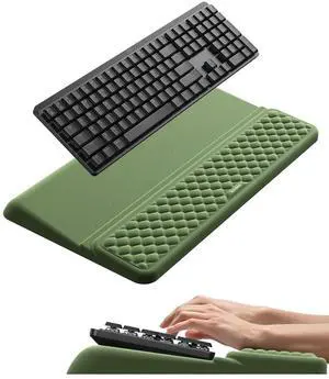 Wrist Rest with Keyboard Stand, Computer Wrist Support Pad, Ergonomic Keyboard Riser Holder Lifter Tray with Wrist Pad, Soft Memory Foam Desk Cushion, Palm Hand Typing for Office Home School Wrist Rest with Keyboard Stand, Computer Wrist Support Pad, Ergonomic Keyboard Riser Holder Lifter Tray with Wrist Pad, Soft Memory Foam Desk Cushion, Palm Hand Typing for Office Home School