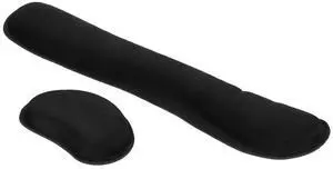 Memory Foam Wrist Rest Set, Black Non-Slip Keyboard and Mouse Pad Wrist Support with Comfortable Hand Cushion for Office and Home Use Memory Foam Wrist Rest Set, Black Non-Slip Keyboard and Mouse Pad Wrist Support with Comfortable Hand Cushion for Office and Home Use