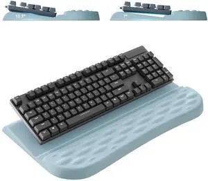 Keyboard Wrist Rest Stand for Desktop, 2 Angle Ergonomic Computer Keyboard Holder Stand, Key Board Riser with Wrist Support, Arm Rest for Office, Home, Desk(Blue) Keyboard Wrist Rest Stand for Desktop, 2 Angle Ergonomic Computer Keyboard Holder Stand, Key Board Riser with Wrist Support, Arm Rest for Office, Home, Desk(Blue)