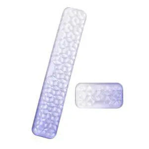 Gel Keyboard and Mouse Wrist Rest Set Water Ripple Wrist Rest for Computer Keyboard 60%/68%/75%, Comfort & Support for Typing and Gaming (Purple Gradient) Gel Keyboard and Mouse Wrist Rest Set Water Ripple Wrist Rest for Computer Keyboard 60%/68%/75%, Comfort & Support for Typing and Gaming (Purple Gradient)