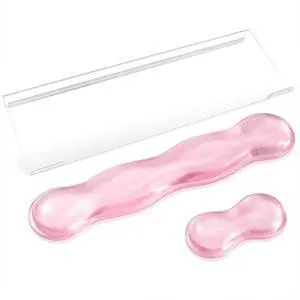 Keyboard Wrist Rest - Gel Wrist Rest for Computer Keyboard and Mouse, Acrylic Clear Keyboard Stand for Desktop, Ergonomic Keyboard Riser with Wrist Rest Support Keyboard Wrist Rest - Gel Wrist Rest for Computer Keyboard and Mouse, Acrylic Clear Keyboard Stand for Desktop, Ergonomic Keyboard Riser with Wrist Rest Support