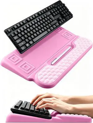 Wrist Rest with Keyboard Stand, Ergonomic Memory Foam Wrist Support Wrist Rest with Keyboard Stand, Ergonomic Memory Foam Wrist Support