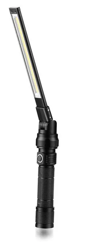 NT-7543 Foldable Rechargeable LED Work Light, COB LED Slim Work Light with Magnetic Base. Ultra Bright Flashlight, Cast Aluminum, Mechanics, Car Repair, Outdoor, Camping, Emergency, Garage NT-7543 Foldable Rechargeable LED Work Light, COB LED Slim Work Light with Magnetic Base. Ultra Bright Flashlight, Cast Aluminum, Mechanics, Car Repair, Outdoor, Camping, Emergency, Garage