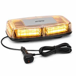Amber COB LED Rooftop Strobe Beacon Light, 12V Magnetic Base Caution Lightbar with 19 Flash Patterns for Construction Towing Snow Plow Pickup Work Trucks Cars Amber COB LED Rooftop Strobe Beacon Light, 12V Magnetic Base Caution Lightbar with 19 Flash Patterns for Construction Towing Snow Plow Pickup Work Trucks Cars