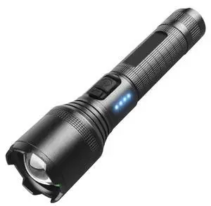Super Bright Flashlight, LED High Lumens Flashlights, Emergency Strobe USB C Rechargeable 5 Modes 4X Zoomable IP65 Waterproof Powerful Flash Lights, EDC Everyday Flashlights Super Bright Flashlight, LED High Lumens Flashlights, Emergency Strobe USB C Rechargeable 5 Modes 4X Zoomable IP65 Waterproof Powerful Flash Lights, EDC Everyday Flashlights