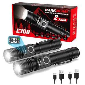 LED Flashlights with Power Display, 2800 High Lumens Rechargeable LED Flashlights with Power Display, 2800 High Lumens Rechargeable