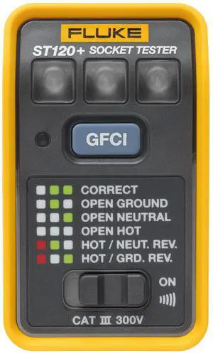 ST120+ GFCI Socket Tester with Audible Beeper ST120+ GFCI Socket Tester with Audible Beeper