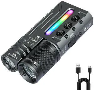 EDC Flat Flashlight,3000 Lumens Super Bright Compact LED Flashlights with 22 Modes,Magnetic Base,Spotlight Floodlight,Pocket Flash Light with Clip for Home,Camping, Emergency EDC Flat Flashlight,3000 Lumens Super Bright Compact LED Flashlights with 22 Modes,Magnetic Base,Spotlight Floodlight,Pocket Flash Light with Clip for Home,Camping, Emergency