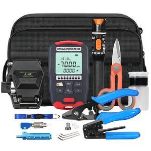 Fiber Optic Termination Kit 10-in-1 FTTH Cold Connection tool Kit Fiber Optic Termination Kit 10-in-1 FTTH Cold Connection tool Kit