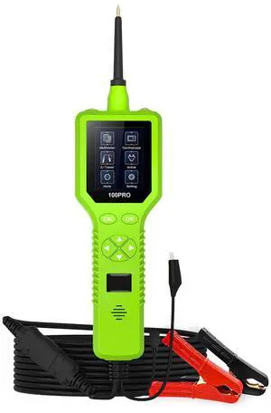 P100Pro Power Circuit Probe Tester 9-30V, 2.4" LCD Automotive Electrical Tester with Multimeter Oscilloscope Relay Injector Test for Car Vehicle Diagnostic P100Pro Power Circuit Probe Tester 9-30V, 2.4" LCD Automotive Electrical Tester with Multimeter Oscilloscope Relay Injector Test for Car Vehicle Diagnostic