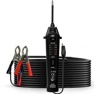 Automotive Electrical Tester with Voltage Display, 2-24V Digital Circuit Test Tool, Power Short Finder Probe with LCD Screen, Polarity Indicator, 5m Cable for Car DIY Diagnostic Repair Automotive Electrical Tester with Voltage Display, 2-24V Digital Circuit Test Tool, Power Short Finder Probe with LCD Screen, Polarity Indicator, 5m Cable for Car DIY Diagnostic Repair
