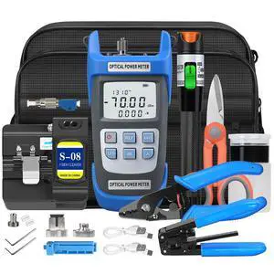 Fiber Optic Terminal kit 10-in-1 FTTH Tool kit, with S-08 Fiber Cleaver Fiber Optic Terminal kit 10-in-1 FTTH Tool kit, with S-08 Fiber Cleaver