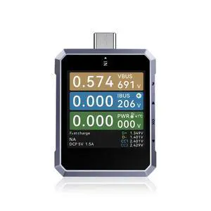 USB-C Voltage Current Power Tester 240W, PD 3.1 EPR USB 4 Tester Meter, Fast Charge Protocol Analyzer with E-Marker Reader, TFT Display, PD Monitor, Diagnostic Tool USB-C Voltage Current Power Tester 240W, PD 3.1 EPR USB 4 Tester Meter, Fast Charge Protocol Analyzer with E-Marker Reader, TFT Display, PD Monitor, Diagnostic Tool