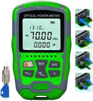 Mini Fiber Tester A-M70 Optical Power Meter Support SC/FC/ST/LC connectors Mini Fiber Tester A-M70 Optical Power Meter Support SC/FC/ST/LC connectors