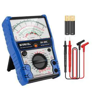 Analog Multimeter SK-88C,Pointer MultimeterExternal Magnetic Multimetro,AC DC Volt 2500V,DC Current 10A,Rx 100K,Batt Tester,Diode/LED Testing,Remote Control Detection,11 Function,24 Range Analog Multimeter SK-88C,Pointer MultimeterExternal Magnetic Multimetro,AC DC Volt 2500V,DC Current 10A,Rx 100K,Batt Tester,Diode/LED Testing,Remote Control Detection,11 Function,24 Range