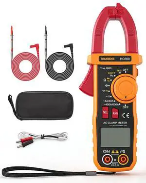 HC600 Clamp Meter for Electrician HVAC,600A True RMS Multimeter Cap 10000uF HC600 Clamp Meter for Electrician HVAC,600A True RMS Multimeter Cap 10000uF