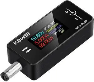 DC Voltage Tester DC Power Meter, 4-30V 0-12A Two-Way Measurement Voltage Current Capacity Amp Volt Voltmeter Ammeter Detector Digital Tester for DC5.5 x 2.5/2.1 Port Device DC Voltage Tester DC Power Meter, 4-30V 0-12A Two-Way Measurement Voltage Current Capacity Amp Volt Voltmeter Ammeter Detector Digital Tester for DC5.5 x 2.5/2.1 Port Device