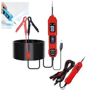 3 in 1 Power Circuit Probe Tester,Dc 3.5v-36v Car Electrical System Diagnostic Tool,Digital Car Electrical Tester with Led Work Light for Vehicles & Engineering Machinery (Red) 3 in 1 Power Circuit Probe Tester,Dc 3.5v-36v Car Electrical System Diagnostic Tool,Digital Car Electrical Tester with Led Work Light for Vehicles & Engineering Machinery (Red)