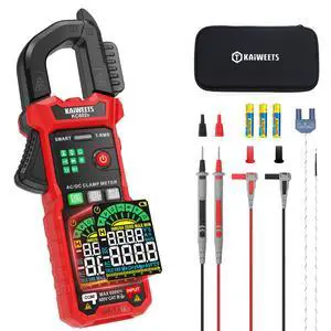 Smart Digital Clamp Meter, 2026 Intelligent Auto Ranging Multimeter 600A TRMS 6000 Counts, NCV, Inrush, Auto Measure AC DC Voltage/Current Continuity Temperature Resistance Capacitance Diode Smart Digital Clamp Meter, 2026 Intelligent Auto Ranging Multimeter 600A TRMS 6000 Counts, NCV, Inrush, Auto Measure AC DC Voltage/Current Continuity Temperature Resistance Capacitance Diode