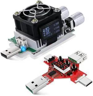 USB Power Meter, 35W Adjustable Constant Current Electronic USB Load Tester Power Discharge Resistor With QC2.0/3.0 TriggerFor Testing Chargers And Cables/The Capacity of Power Bank USB Power Meter, 35W Adjustable Constant Current Electronic USB Load Tester Power Discharge Resistor With QC2.0/3.0 TriggerFor Testing Chargers And Cables/The Capacity of Power Bank