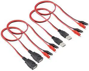 A-lli-Gator C-l-i-p Jumper Probe to USB Male and Female Test Wre A-lli-Gator C-l-i-p Jumper Probe to USB Male and Female Test Wre