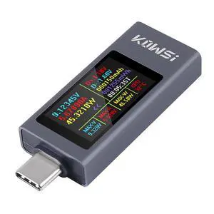 1PCS USB C Tester Power Meter, 4-30V 0-12A Type-C PD Tester Digital Multimeter, Voltage and Current Tester Meter Voltmeter, Power Bank Capacity USB Cable Charger Detector (KWS-2303C) 1PCS USB C Tester Power Meter, 4-30V 0-12A Type-C PD Tester Digital Multimeter, Voltage and Current Tester Meter Voltmeter, Power Bank Capacity USB Cable Charger Detector (KWS-2303C)