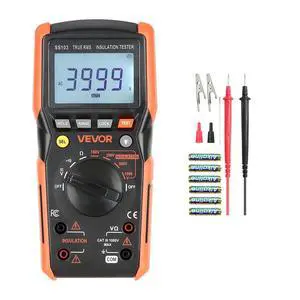 Digital Multimeter, 4000-Count TRMS Voltmeter Ohmmeter, 1000V AC/DC Voltage Tester with Switchable Auto/Manual Range for Voltage, Resistance, and Continuity Measurment Digital Multimeter, 4000-Count TRMS Voltmeter Ohmmeter, 1000V AC/DC Voltage Tester with Switchable Auto/Manual Range for Voltage, Resistance, and Continuity Measurment