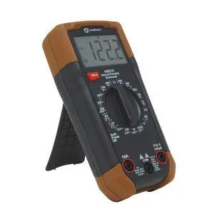 Multimeter Manual Range - 7 Functions & 19 Ranges - Double-Molded Rugged Housing - Battery Test - CAT III 300V Safety Rating Multimeter Manual Range - 7 Functions & 19 Ranges - Double-Molded Rugged Housing - Battery Test - CAT III 300V Safety Rating